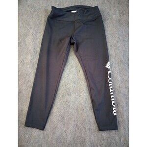 Columbia Women's Logo Graphic Leggings Black Size Medium Activewear Yoga Pants